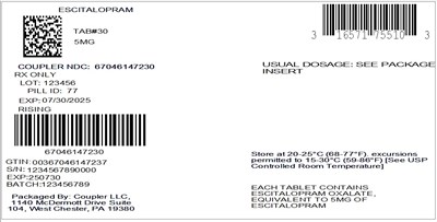 16571-ESCITALOPRAM 5MG.jpg label - 16571 ESCITALOPRAM 5MG